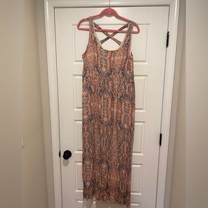 Xhiliration patterned maxi dress.  Size XXL
